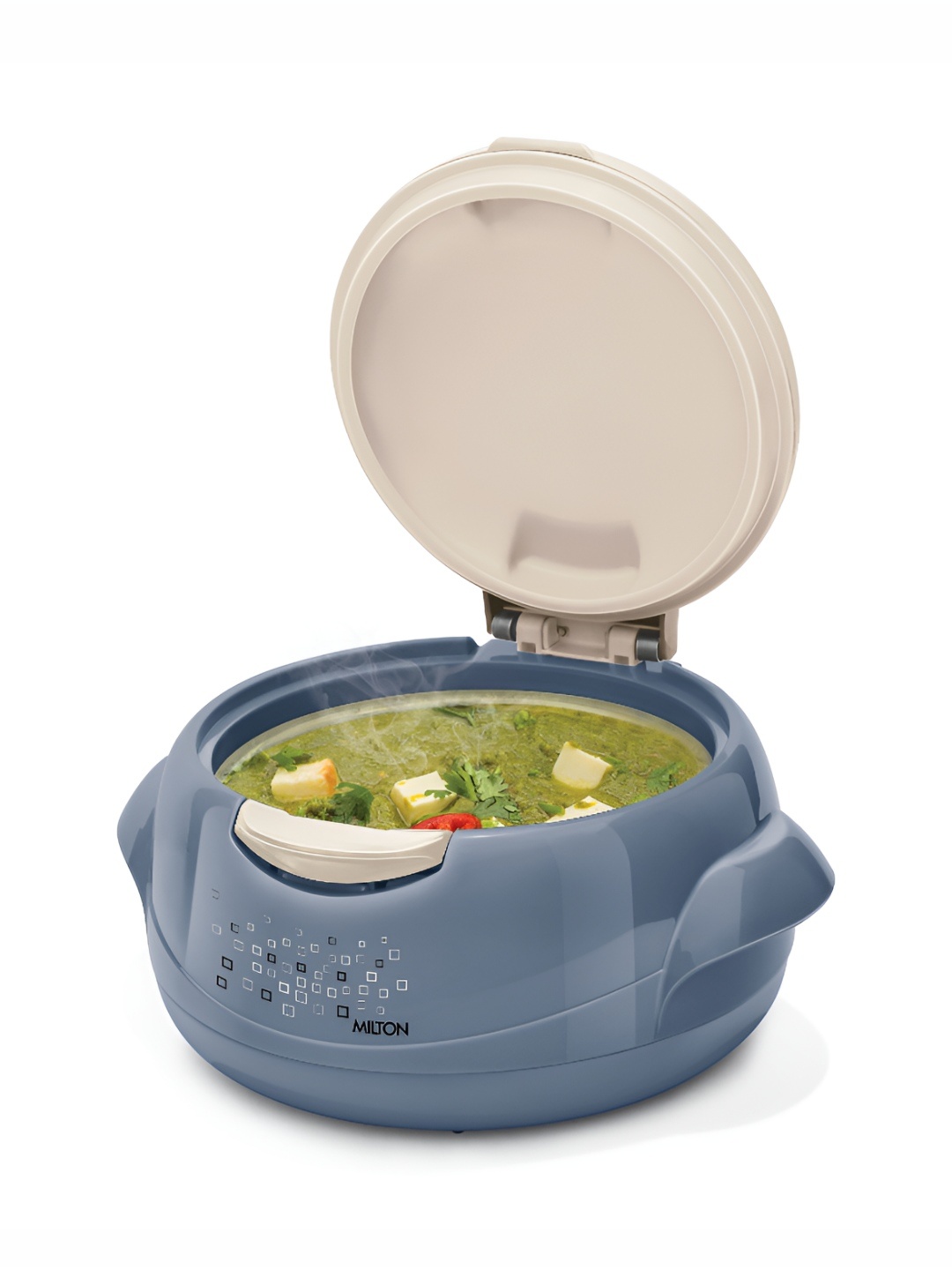 

Milton Microwow One Touch 2500 Inner Stainless Steel Casserole with One Touch Lid 2120ml, Blue