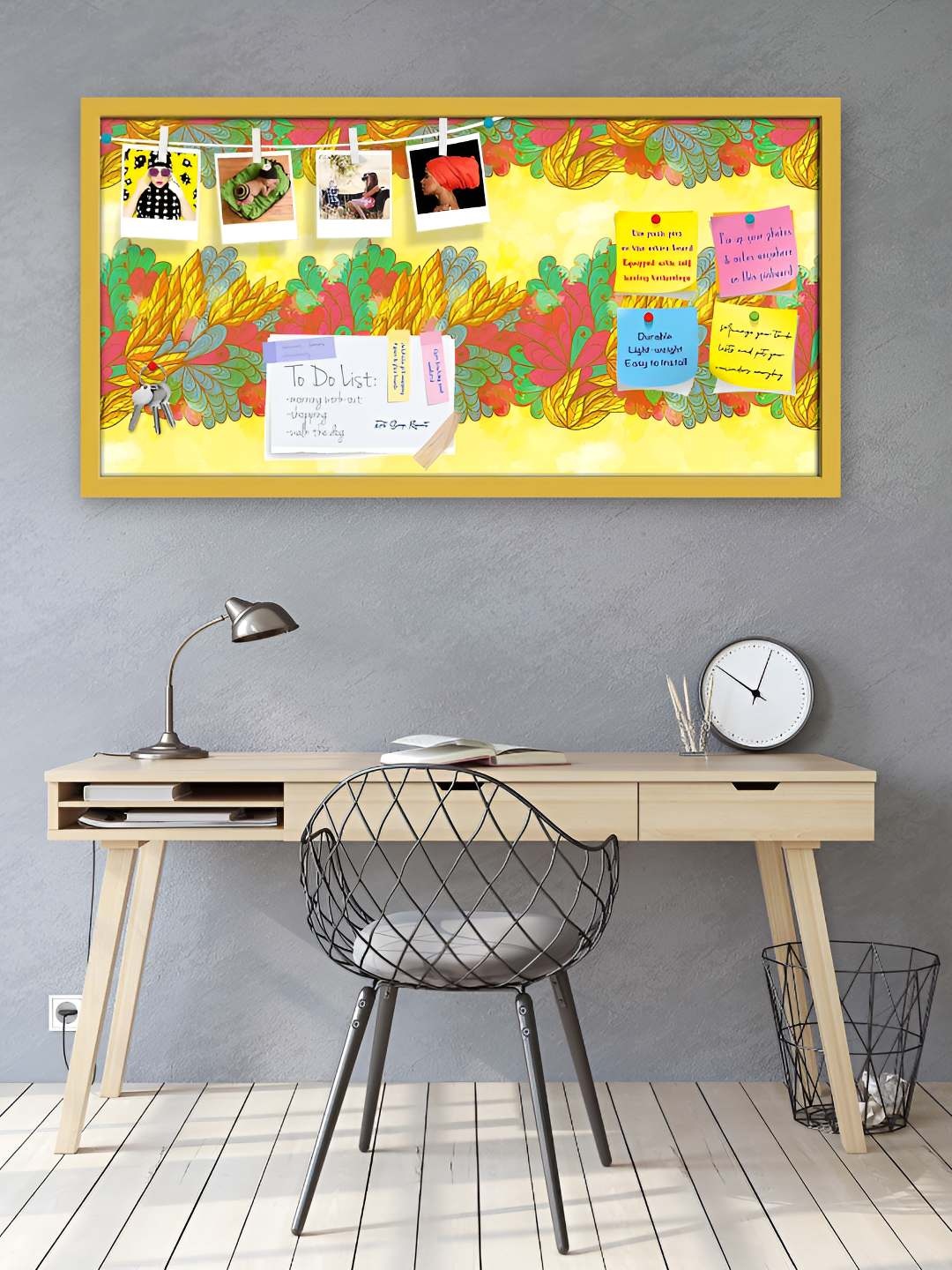 

ArtzFolio Wooden Notice Pin Board, Multi