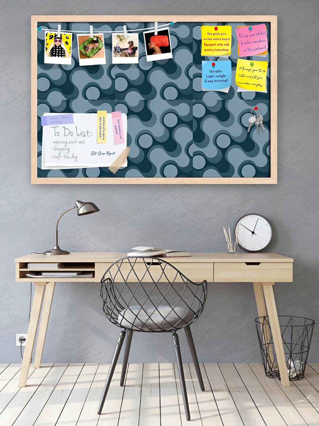 

ArtzFolio Wooden Notice Pin Board, Multi