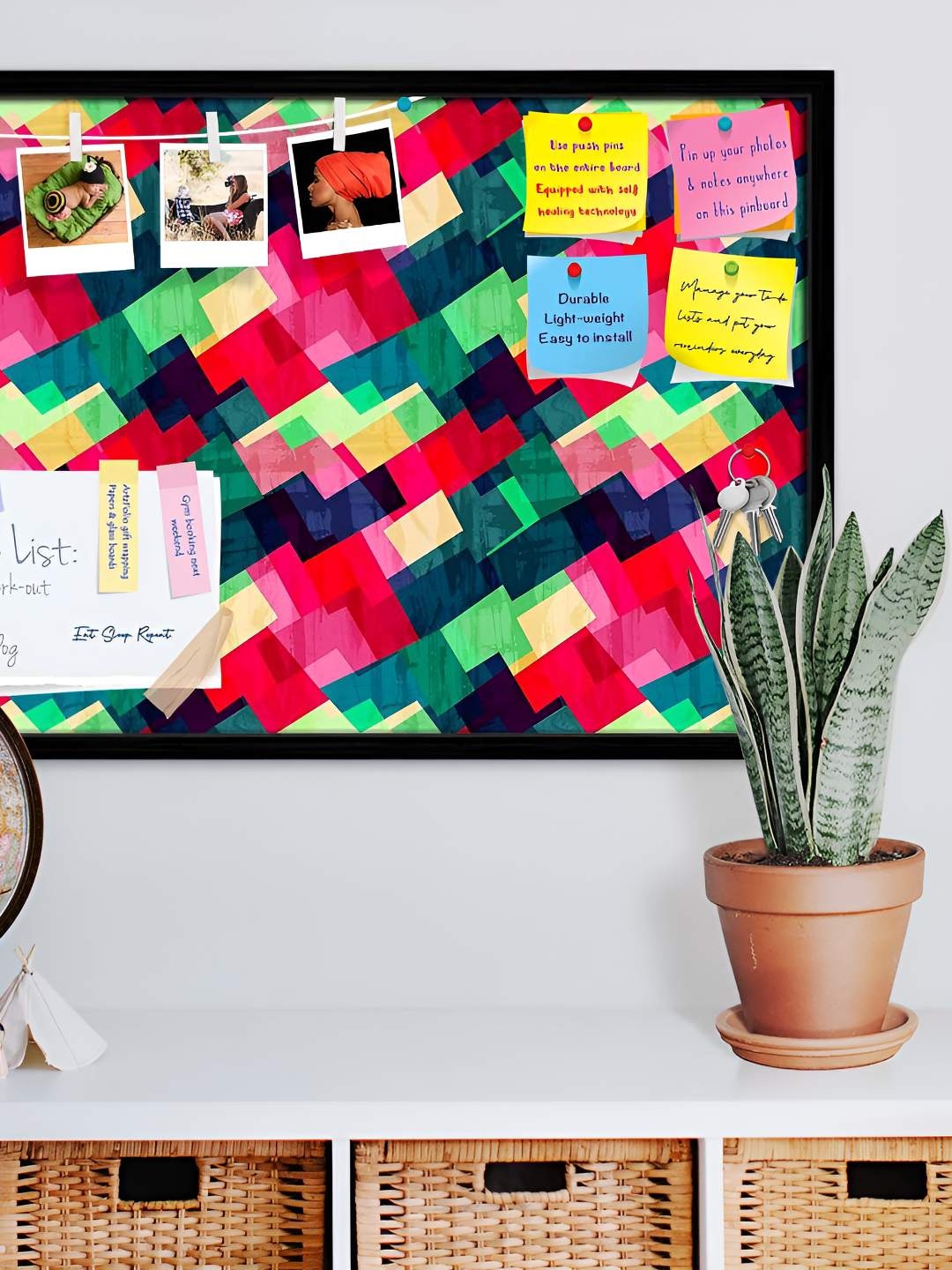 

ArtzFolio Wooden Notice Pin Board, Multi