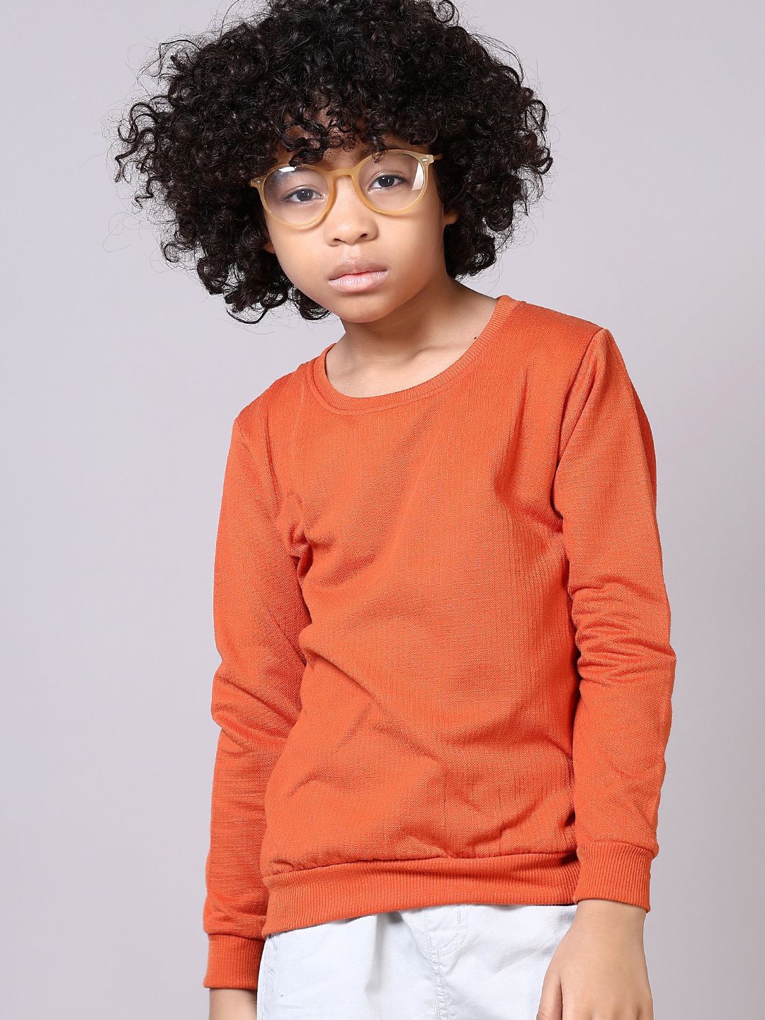 

V-Mart Boys Round Neck Sweatshirt, Orange