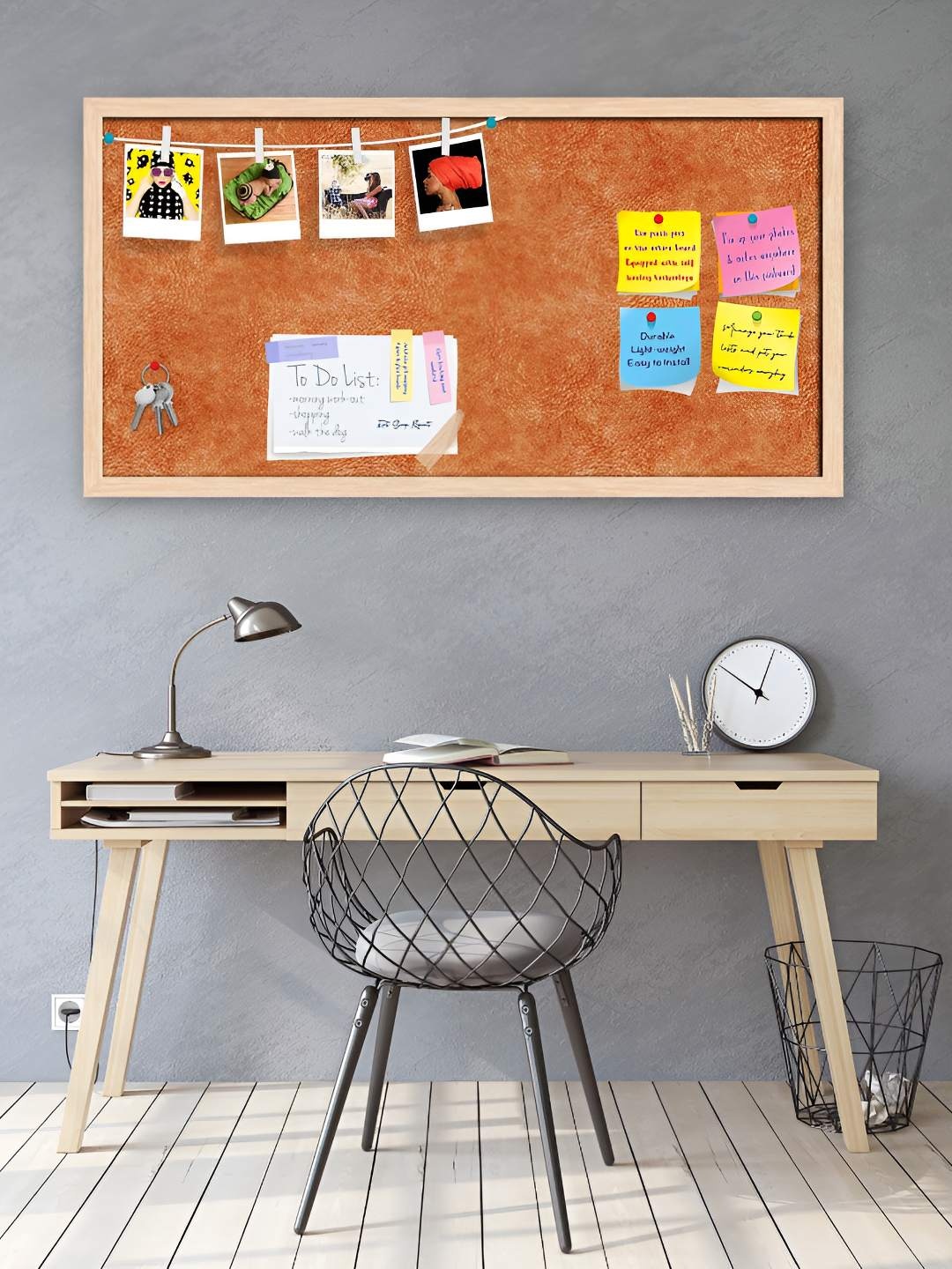 

ArtzFolio Wooden Notice Pin Board, Multi