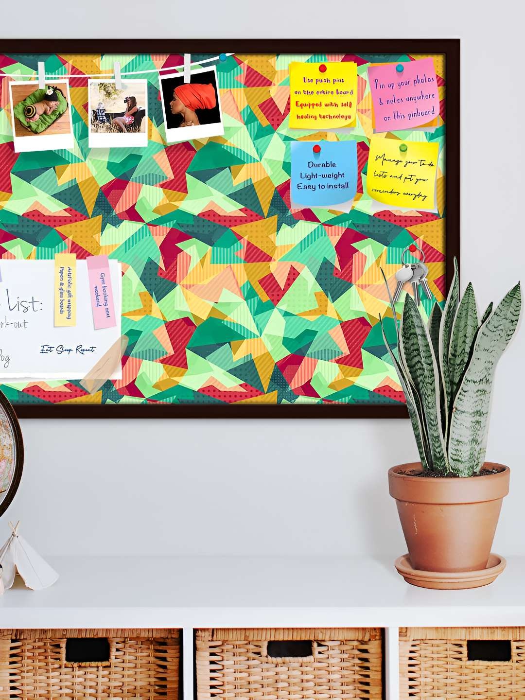

ArtzFolio Wooden Notice Pin Board, Multi