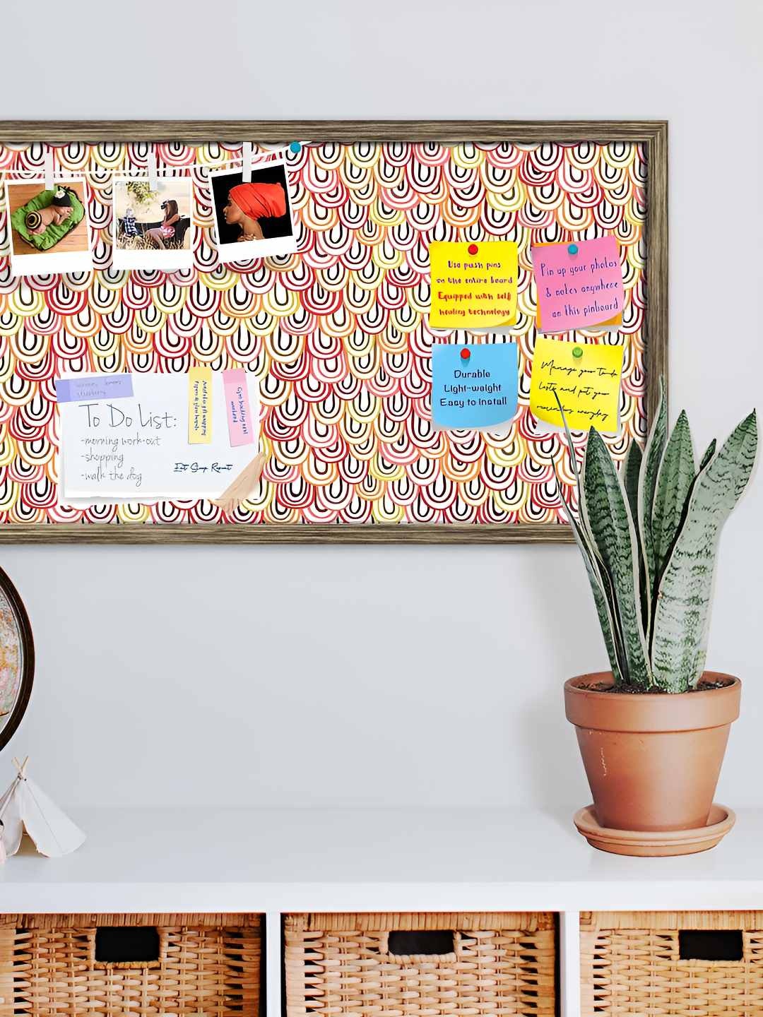 

ArtzFolio Wooden Notice Pin Board, Multi