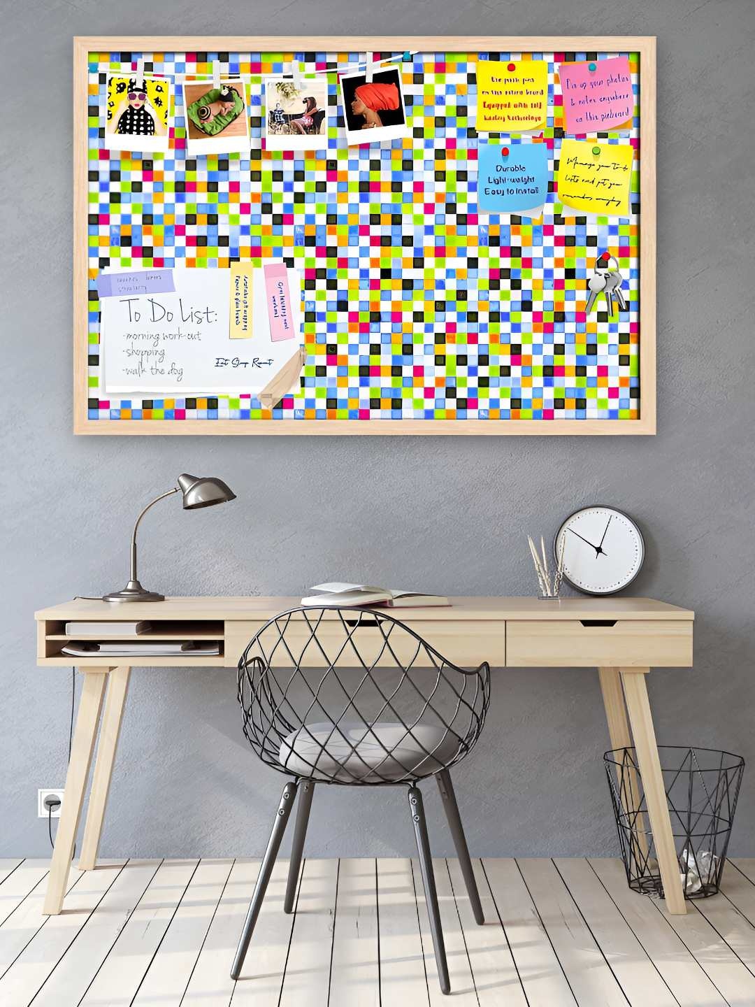 

ArtzFolio Wooden Notice Pin Board, Multi