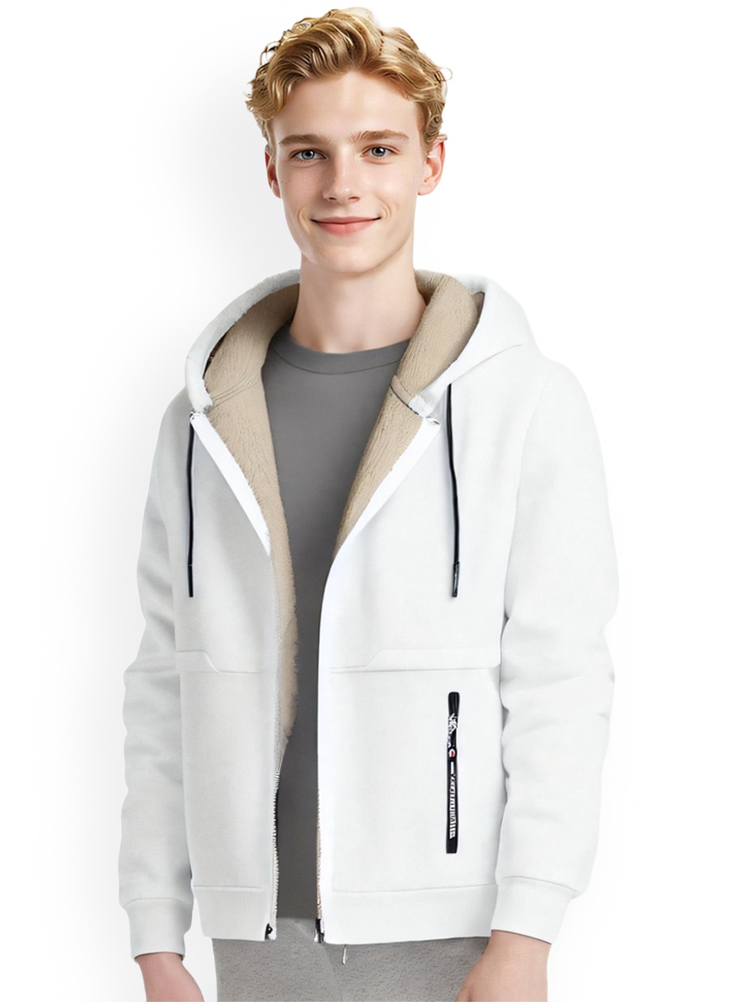 

StyleCast x Revolte Men Lightweight Tailored Jacket, White