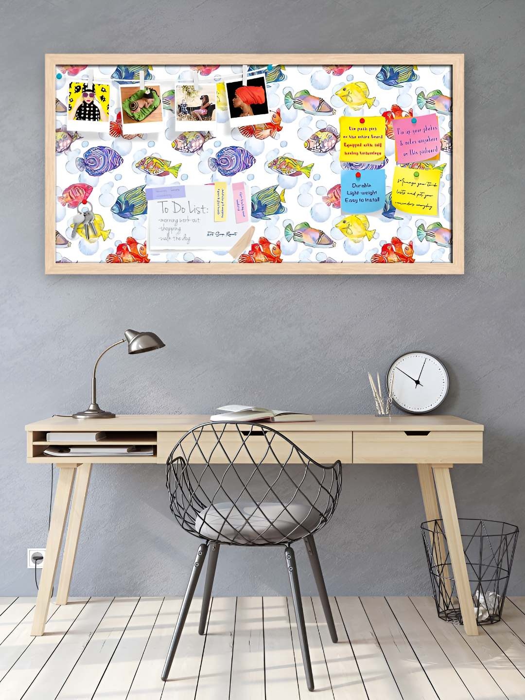 

ArtzFolio Wooden Notice Pin Board, Multi