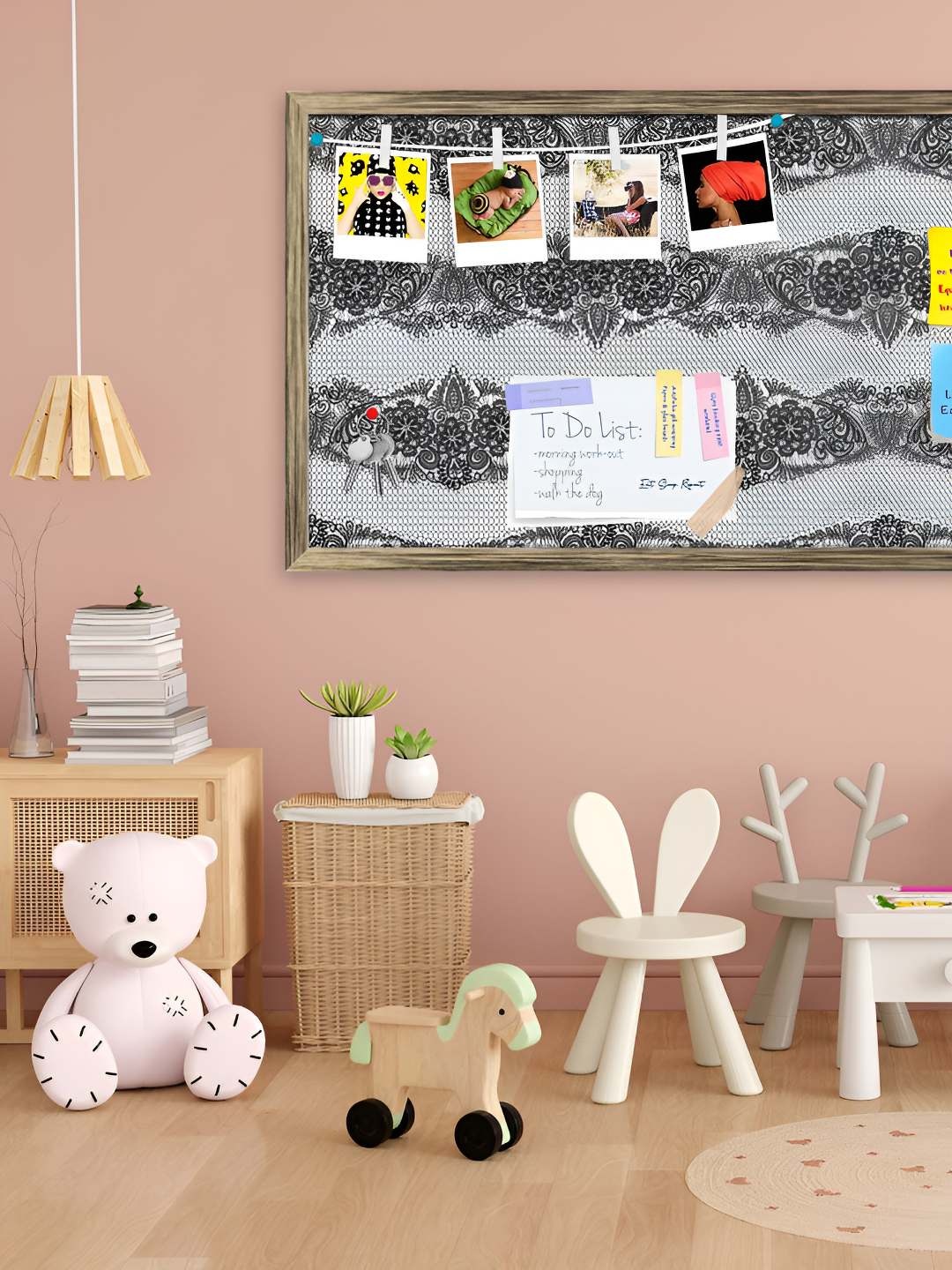 

ArtzFolio Wooden Notice Pin Board, Multi
