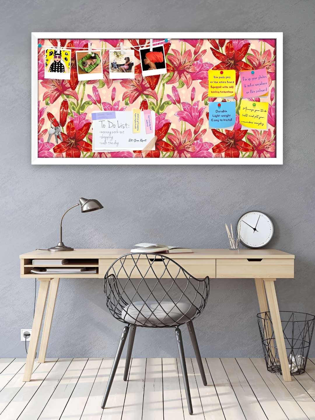 

ArtzFolio Wooden Notice Pin Board, Multi
