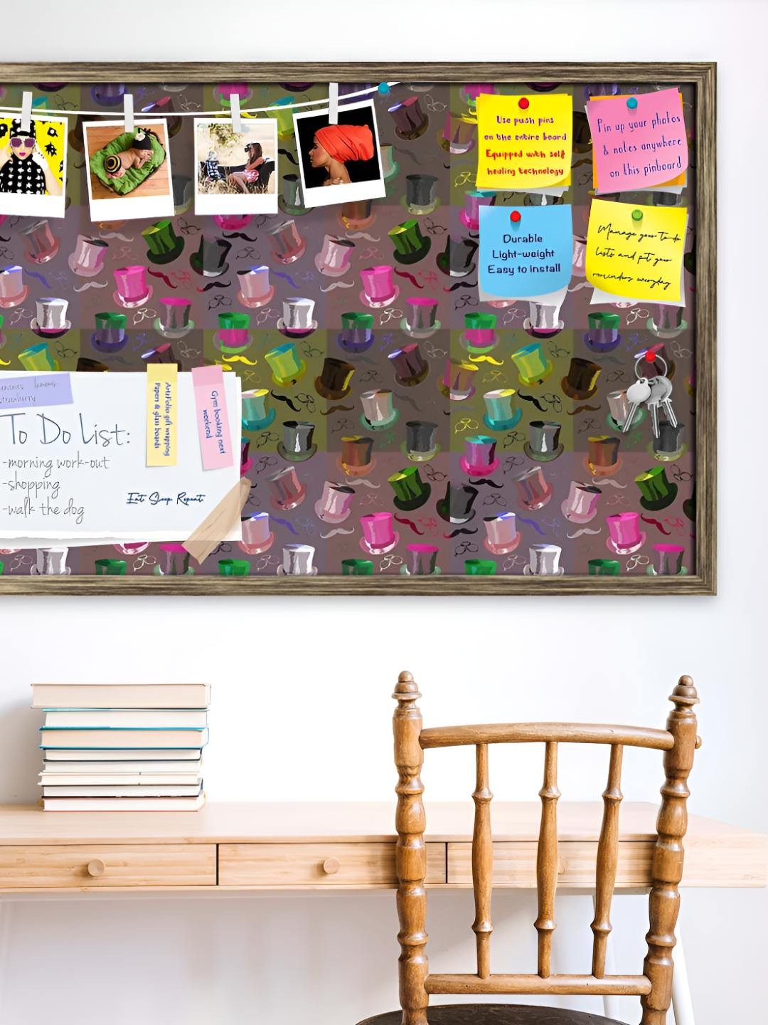 

ArtzFolio Wooden Notice Pin Board, Multi