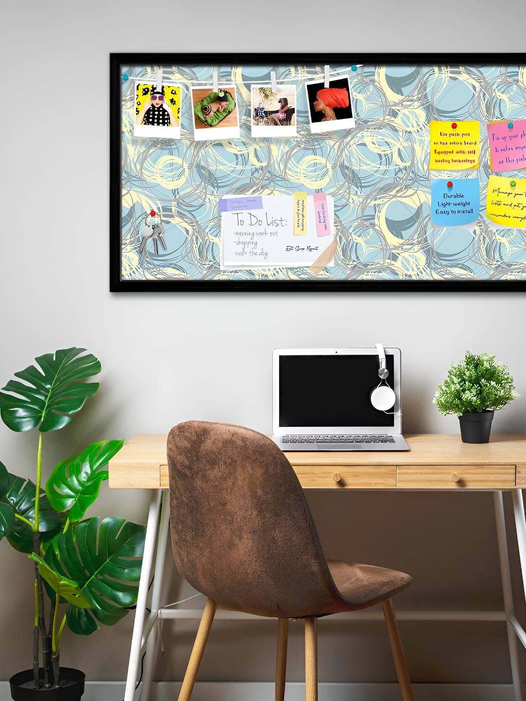 

ArtzFolio Wooden Notice Pin Board, Multi