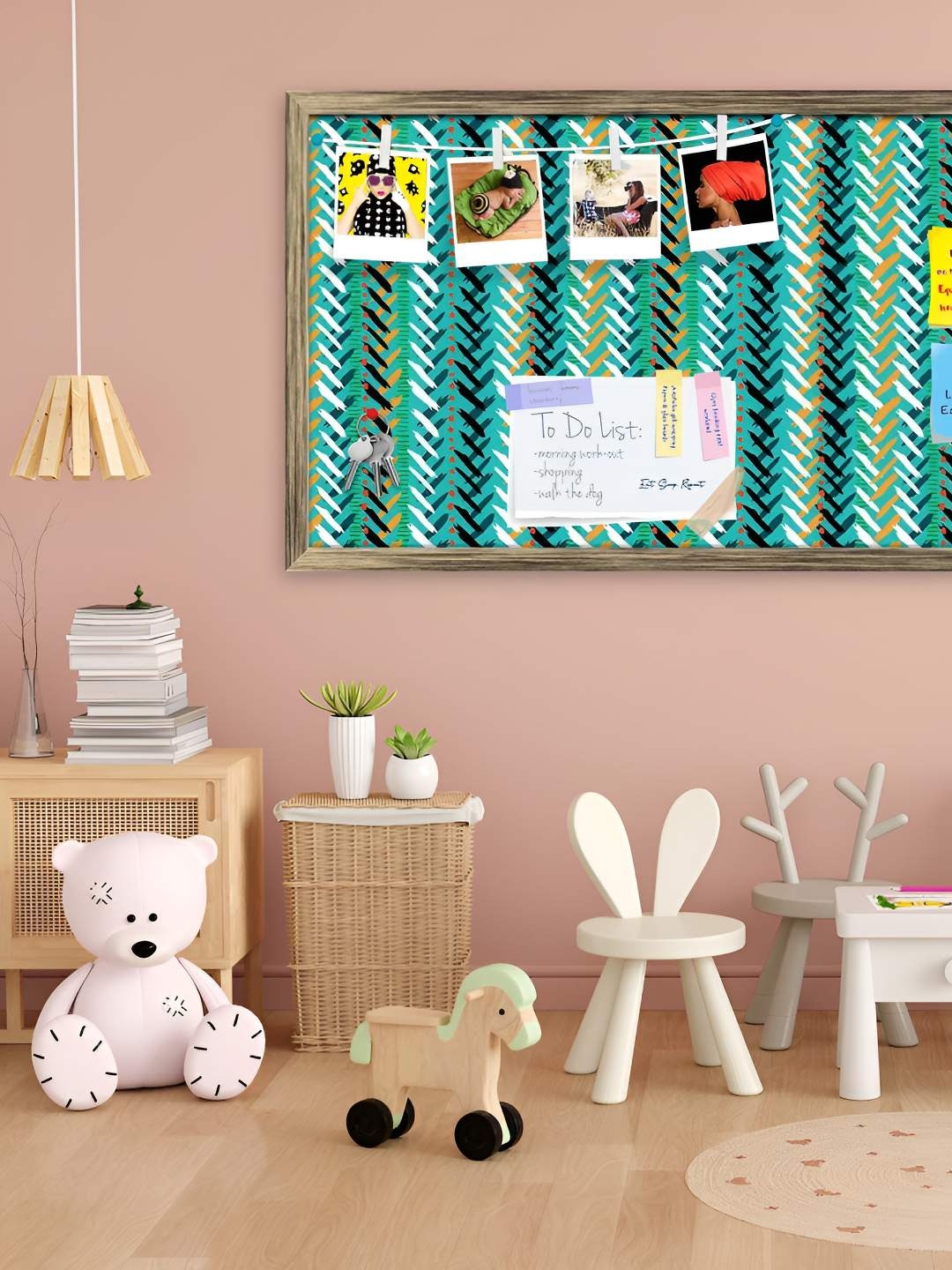 

ArtzFolio Wooden Notice Pin Board, Multi