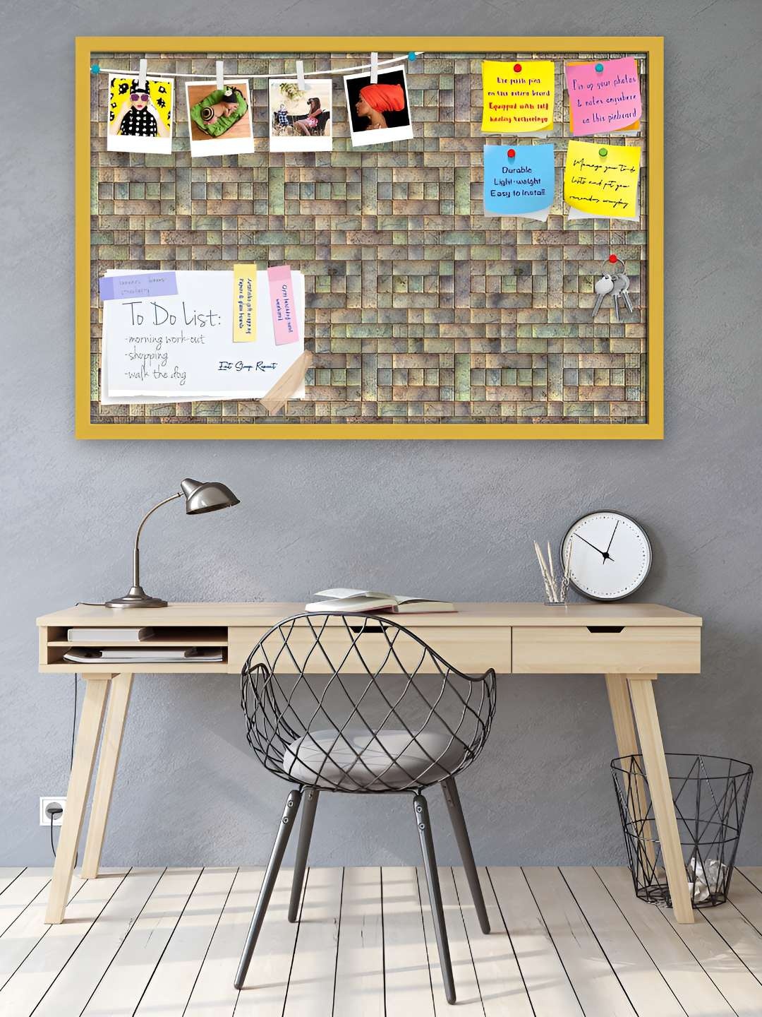 

ArtzFolio Wooden Notice Pin Board, Multi
