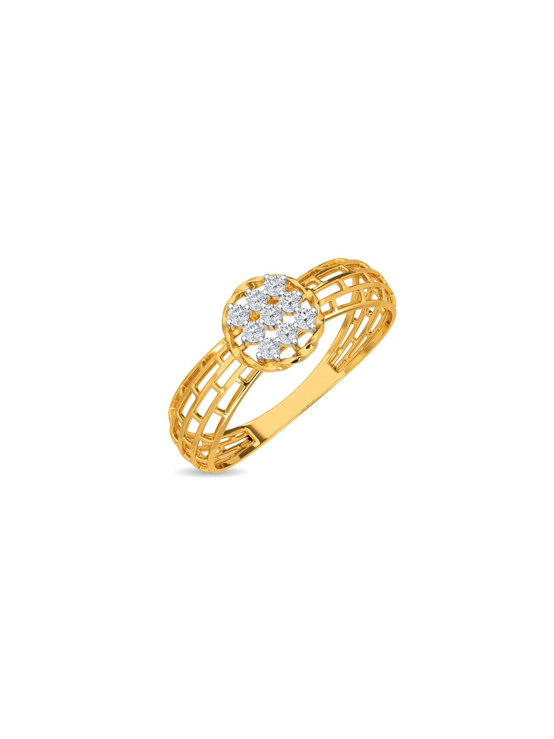 

KISNA DIAMOND AND GOLD JEWELLERY 14KT Diamond Finger Ring 0.11 CT