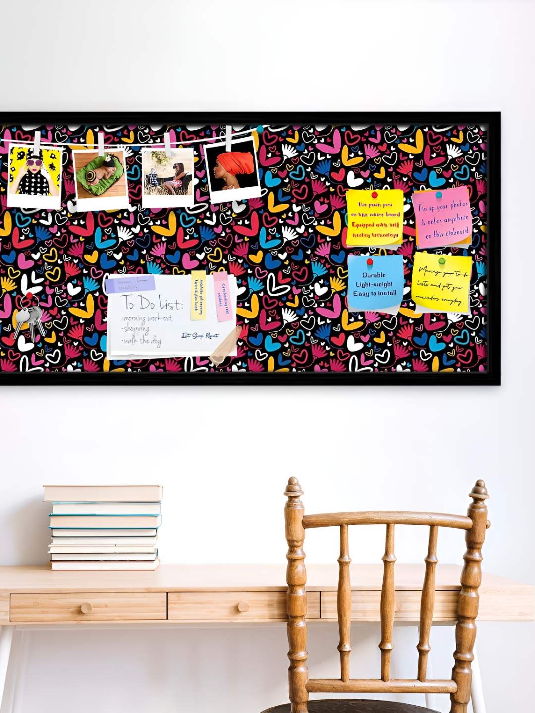 

ArtzFolio Wooden Notice Pin Board, Multi