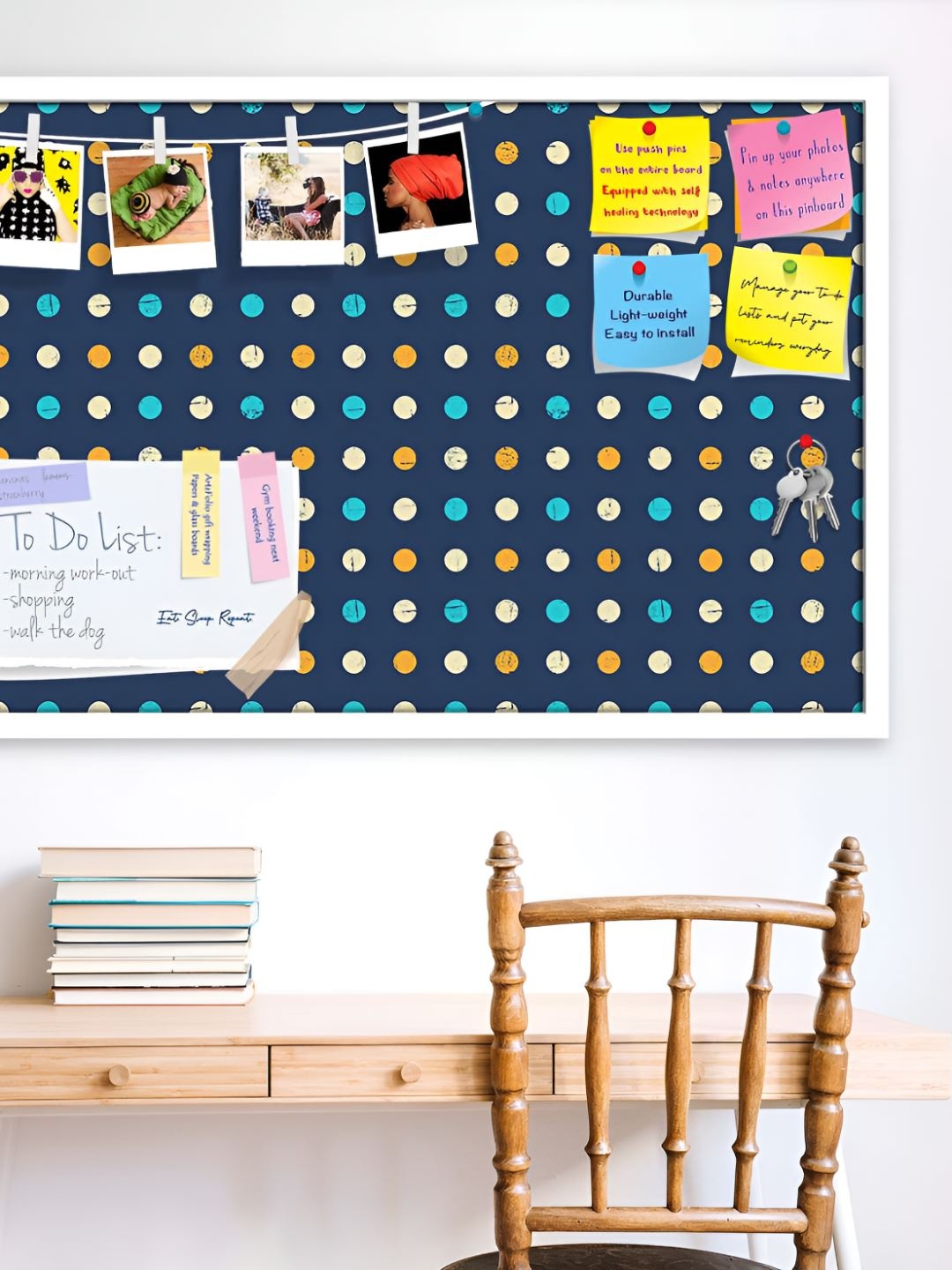 

ArtzFolio Wooden Notice Pin Board, Multi