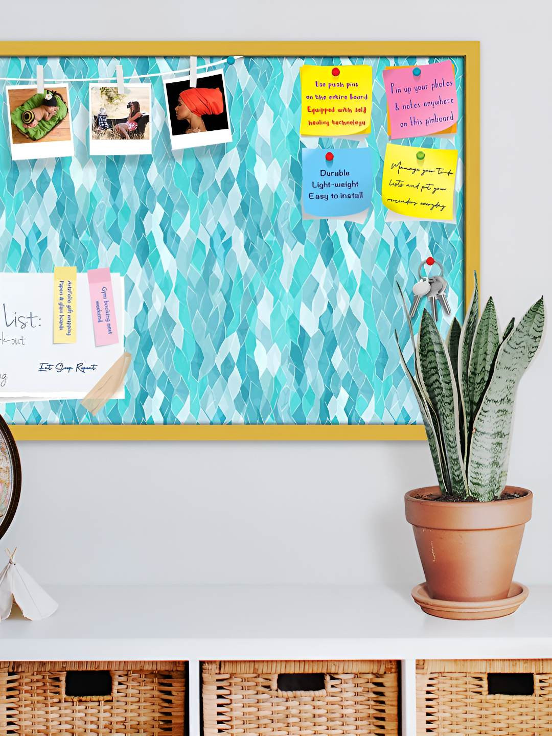 

ArtzFolio Wooden Notice Pin Board, Multi
