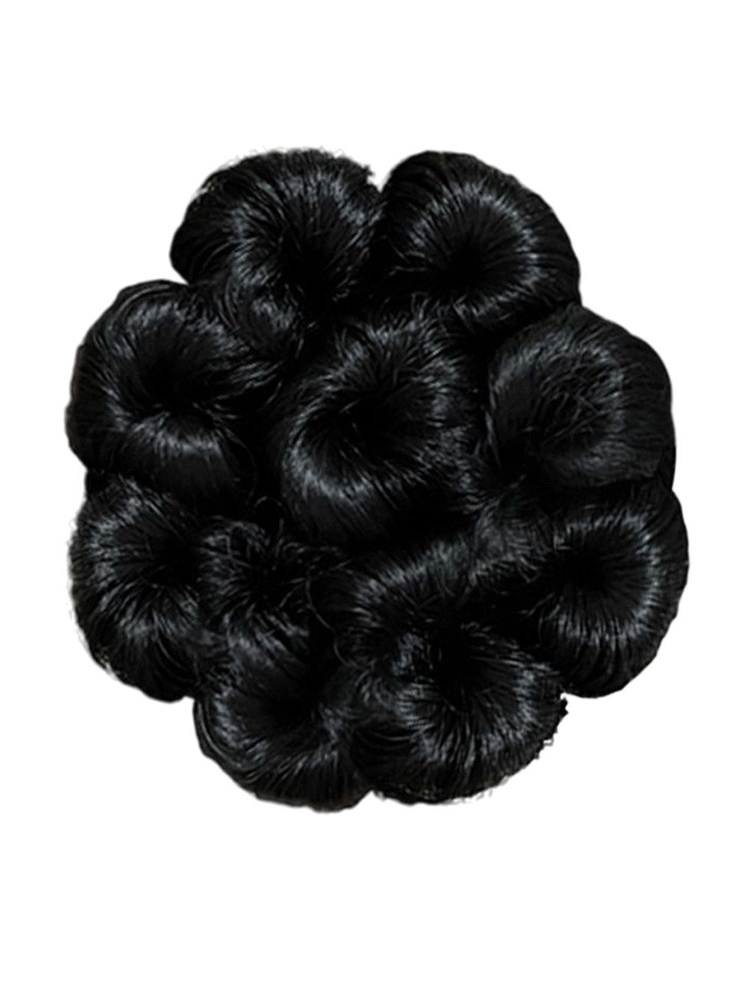 

D-Divine Clip-In Bun Synthetic Straight Hair Extension - Black