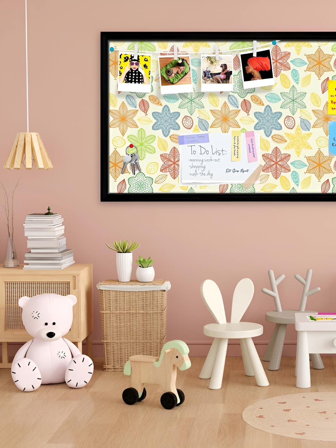 

ArtzFolio Wooden Notice Pin Board, Multi