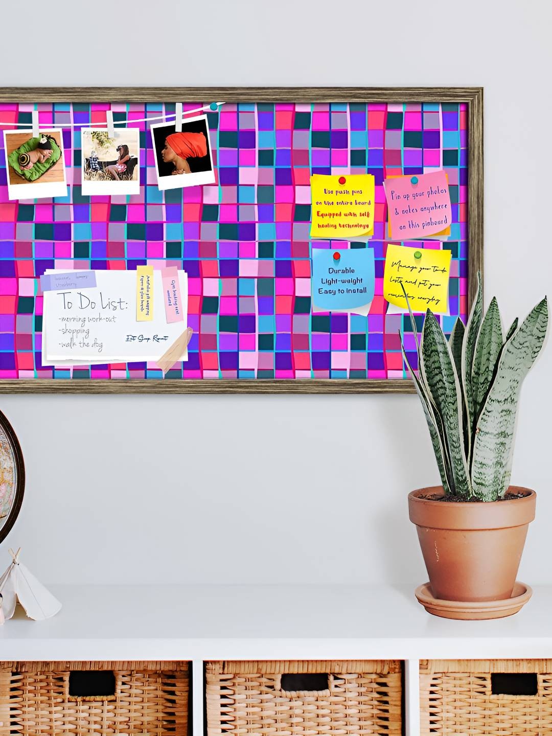 

ArtzFolio Wooden Notice Pin Board, Multi