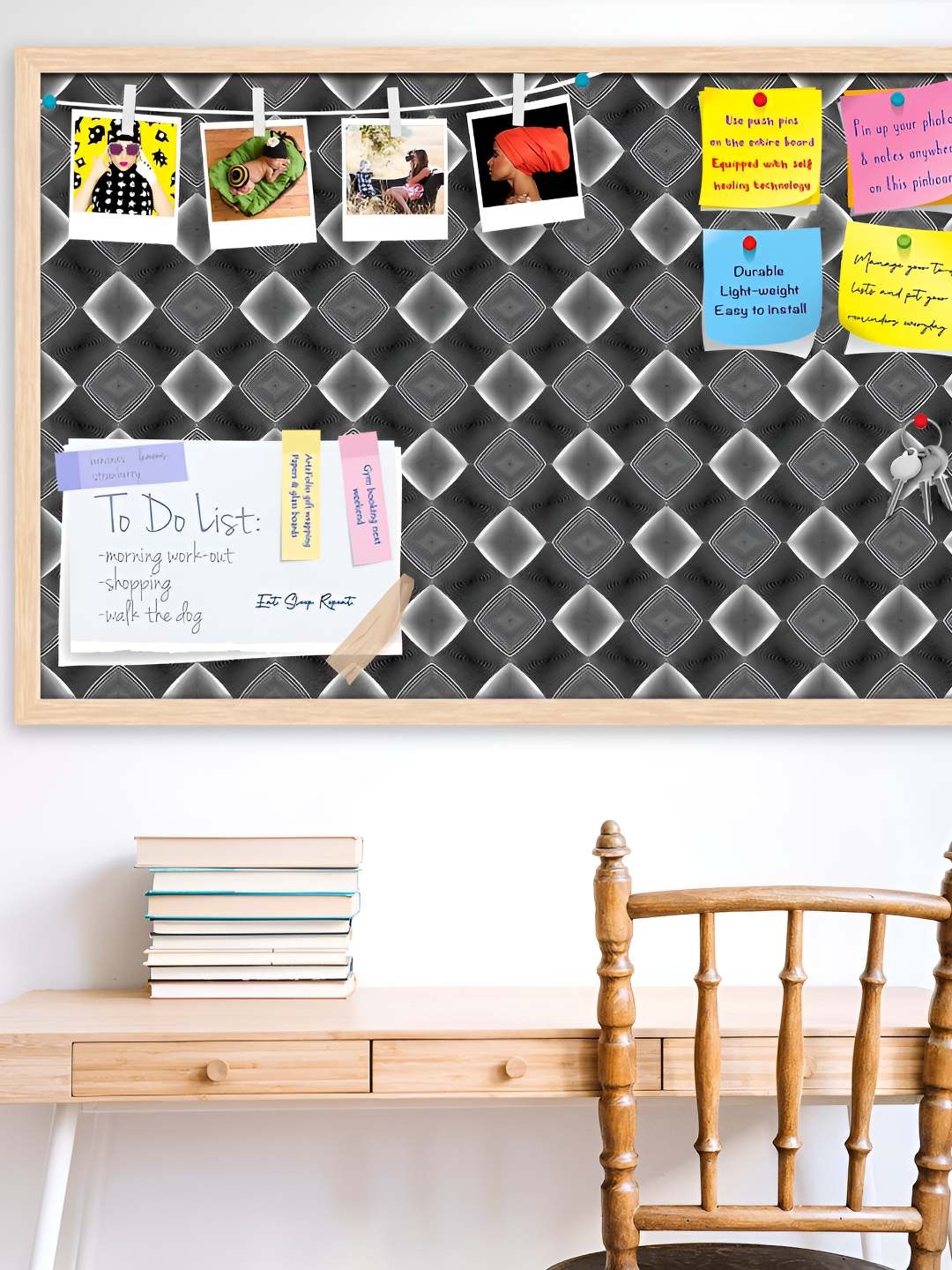 

ArtzFolio Wooden Notice Pin Board, Multi