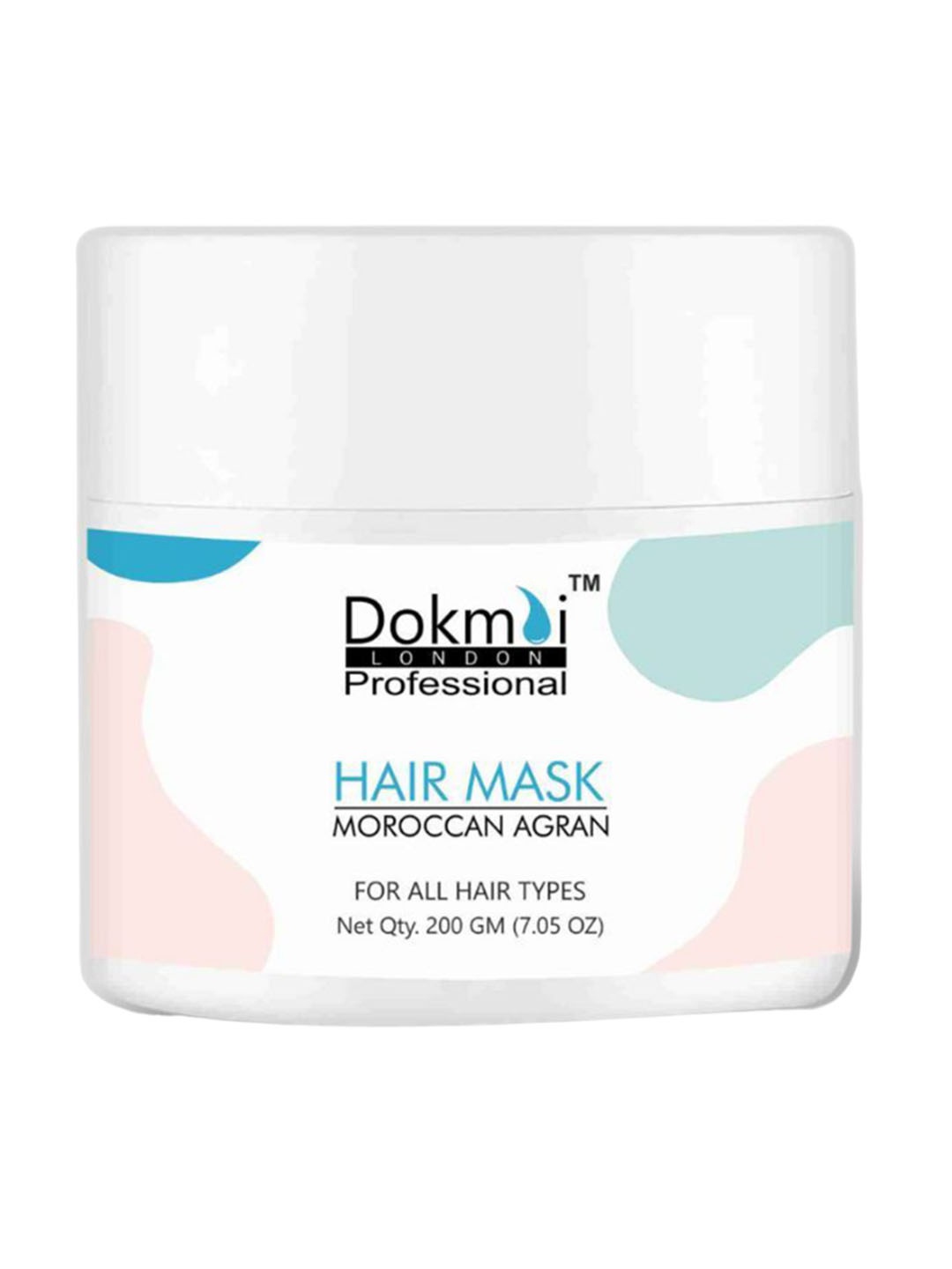 

Dokmai London Professional Moroccan Argan Conditioning Hydrating Hair Mask - 200 g, White