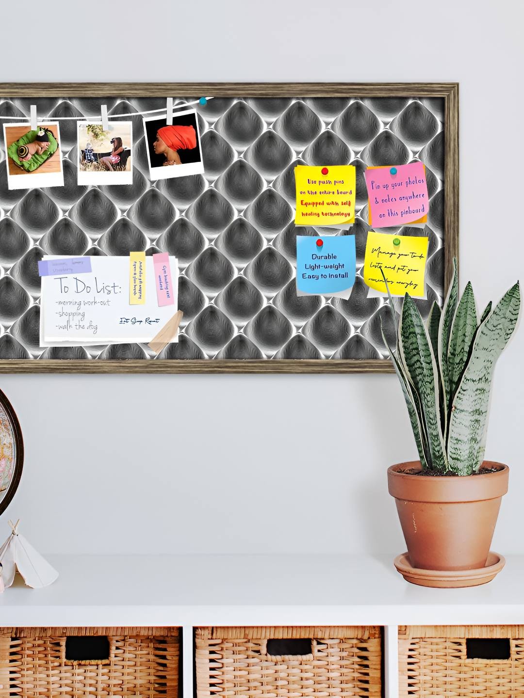 

ArtzFolio Wooden Notice Pin Board, Multi