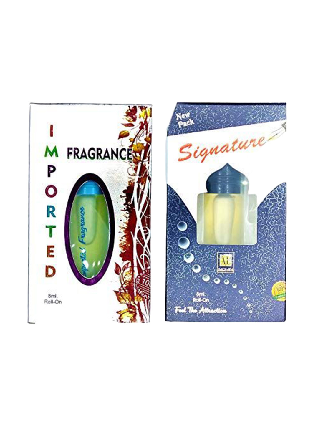 

RAVIOUR LIFESTYLE Set Of 2 Imported & Signature 100% Alcoholic Free Attar - 8 ml Each, Transparent