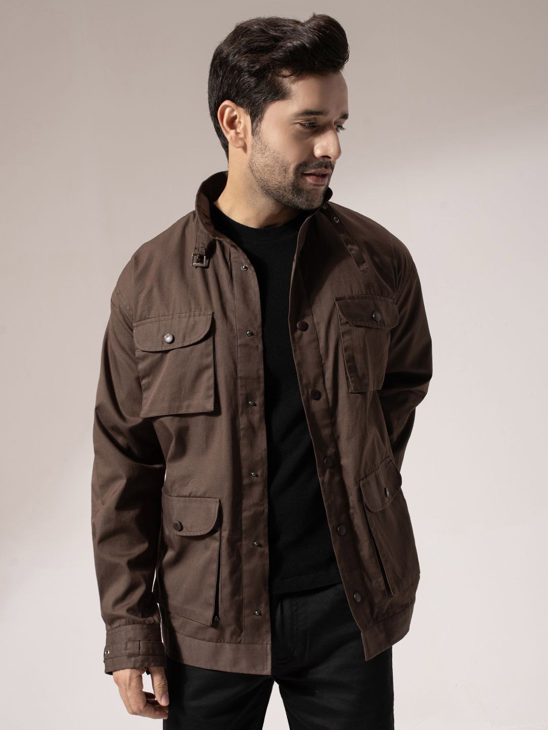 

PERCH Men Tailored Jacket, Brown