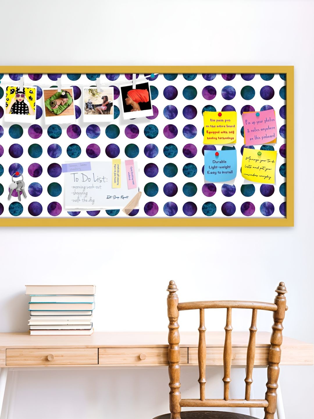 

ArtzFolio Wooden Notice Pin Board, Multi