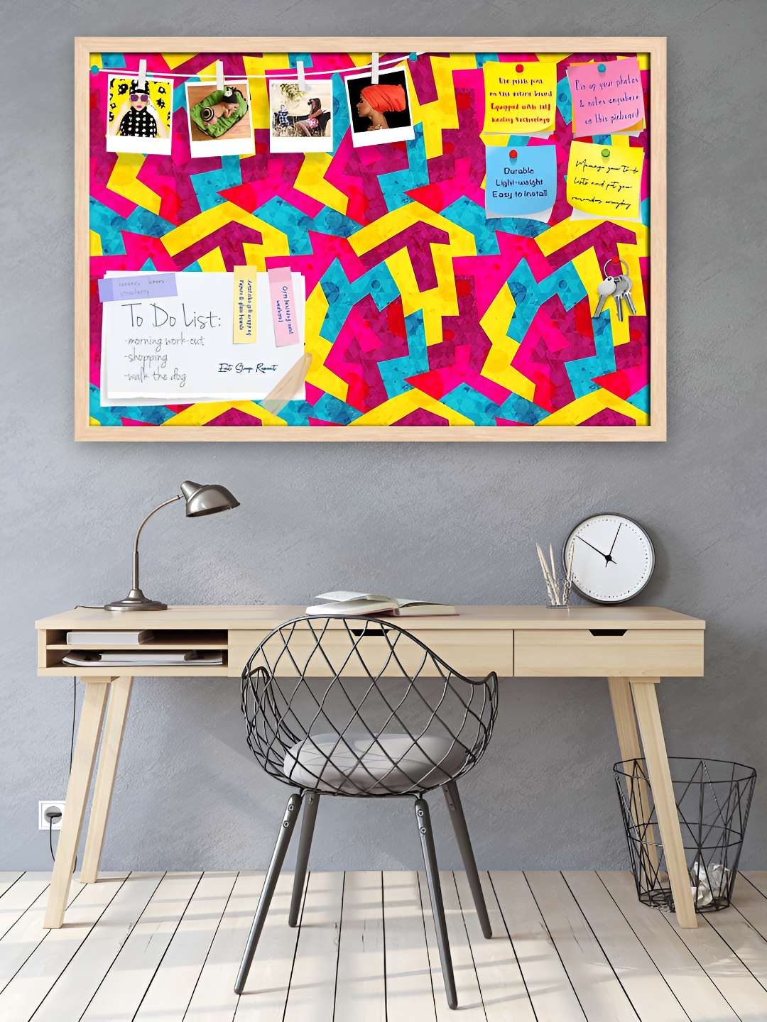 

ArtzFolio Wooden Notice Pin Board, Multi