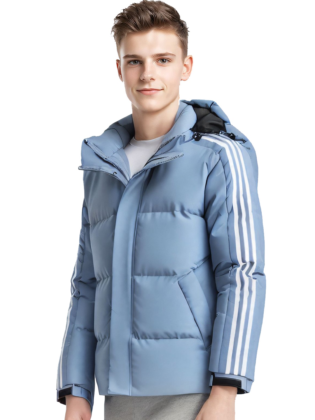 

StyleCast x Revolte Men Parka Jacket, Blue