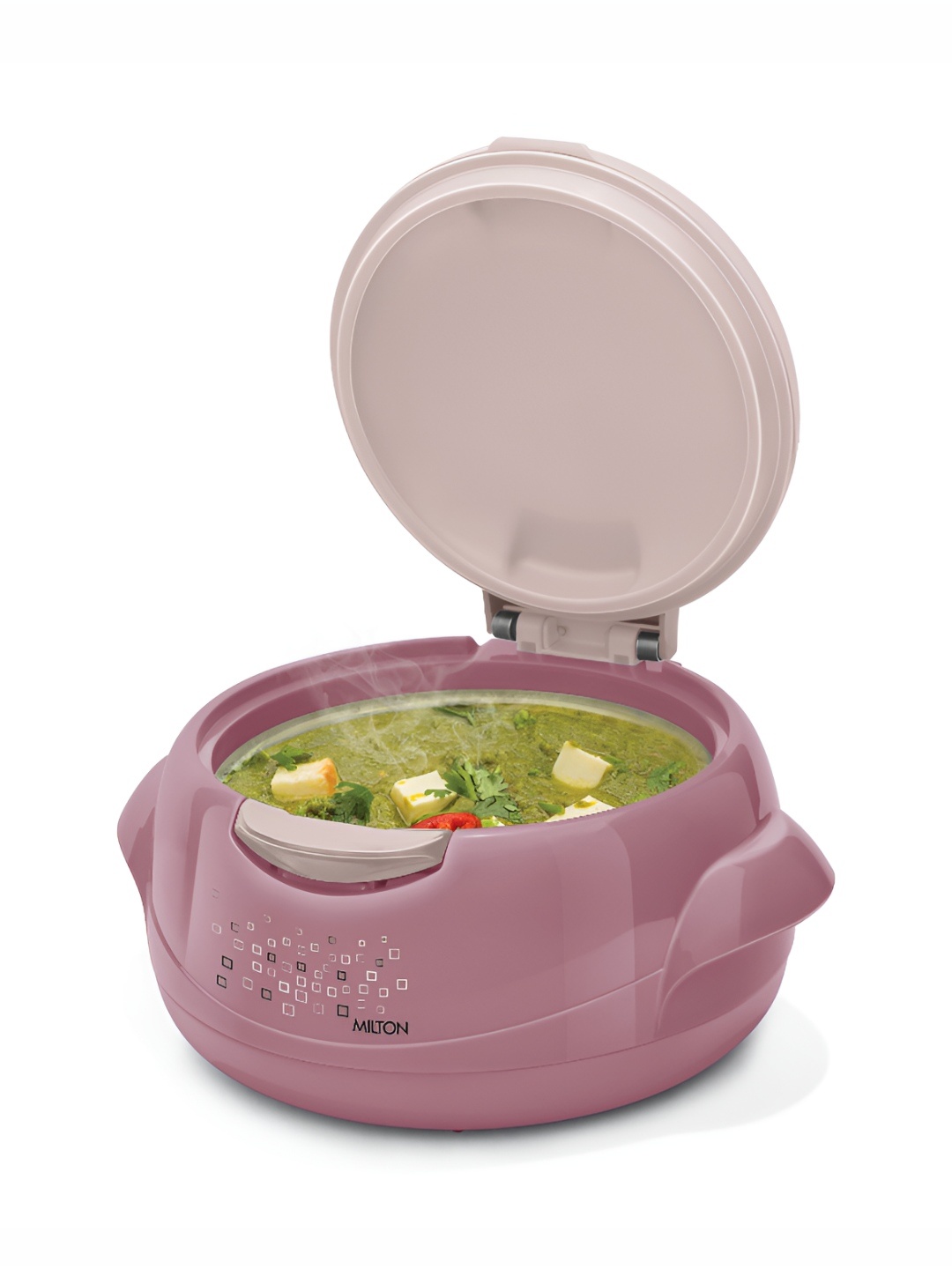 

Milton Microwow One Touch 2500 Inner Stainless Steel Casserole with One Touch Lid 2120ml, Mauve