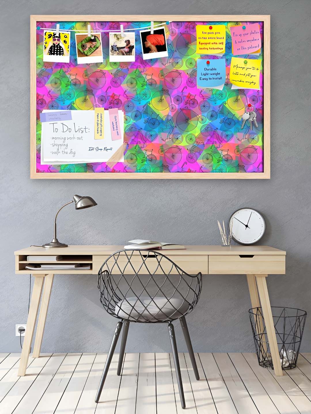 

ArtzFolio Wooden Notice Pin Board, Multi