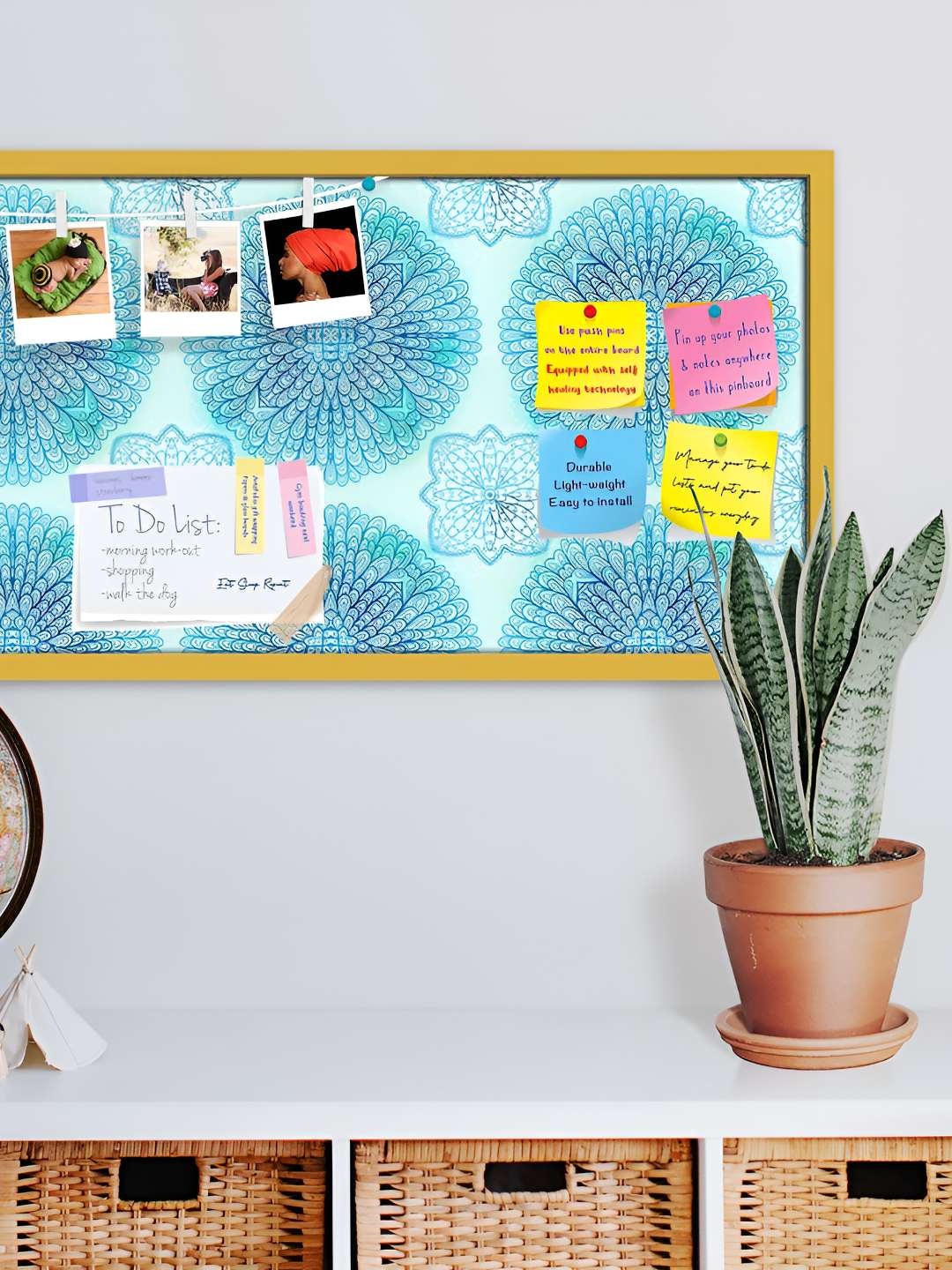 

ArtzFolio Wooden Notice Pin Board, Multi