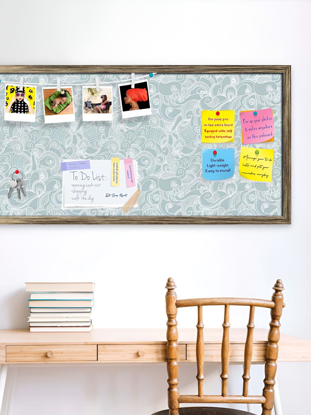 

ArtzFolio Wooden Notice Pin Board, Multi