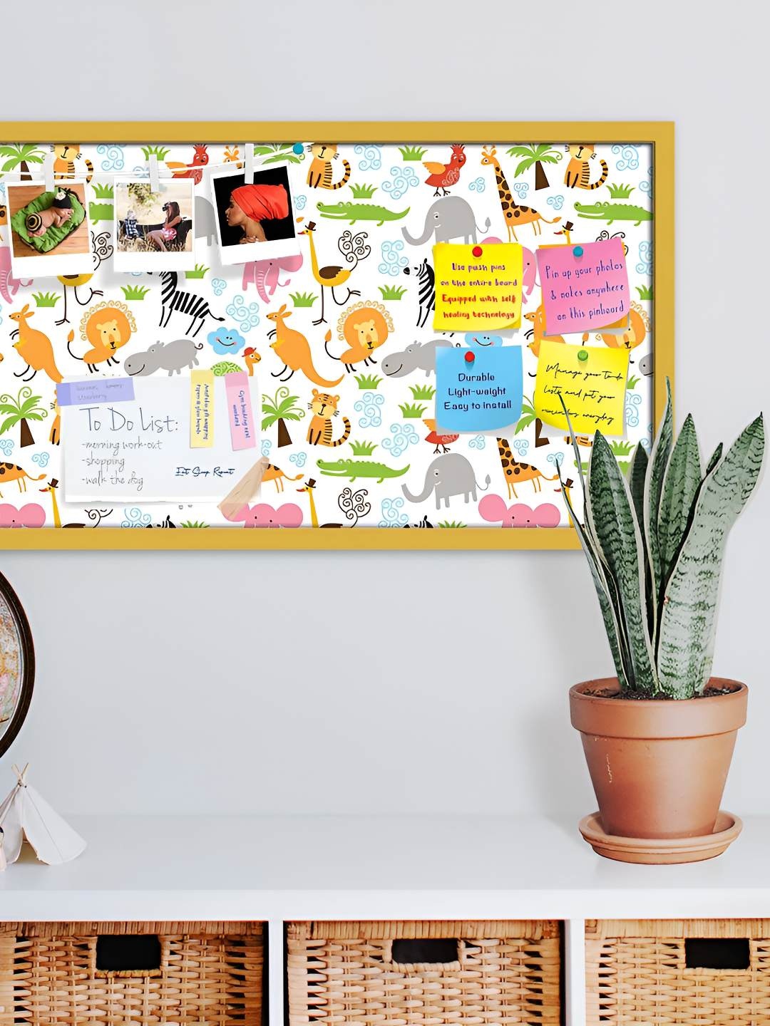 

ArtzFolio Wooden Notice Pin Board, Multi