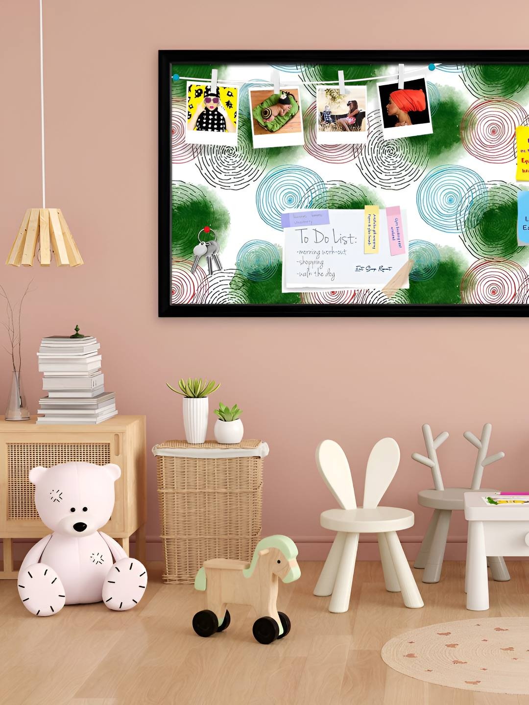 

ArtzFolio Wooden Notice Pin Board, Multi