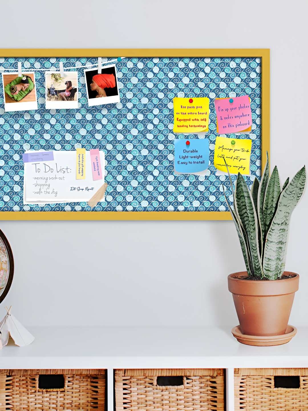 

ArtzFolio Wooden Notice Pin Board, Multi