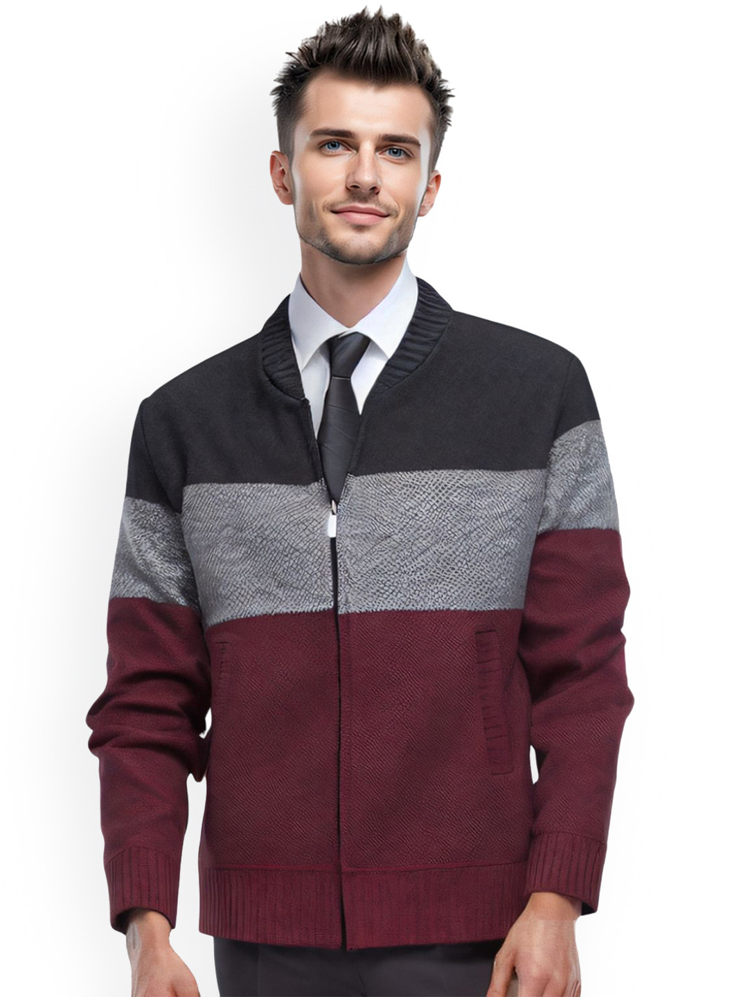 

StyleCast x Revolte Men Lightweight Quilted Jacket, Maroon