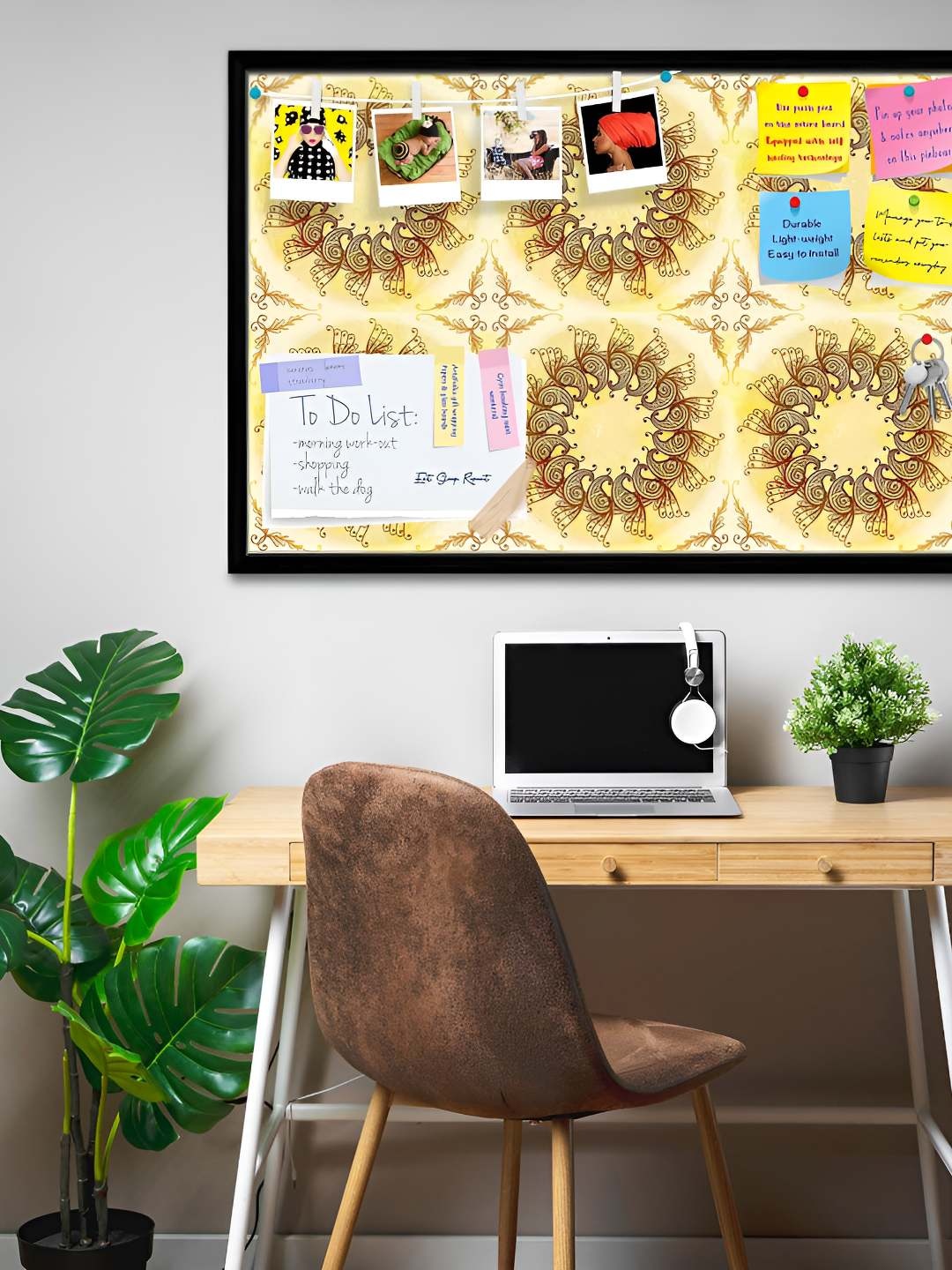 

ArtzFolio Wooden Notice Pin Board, Multi