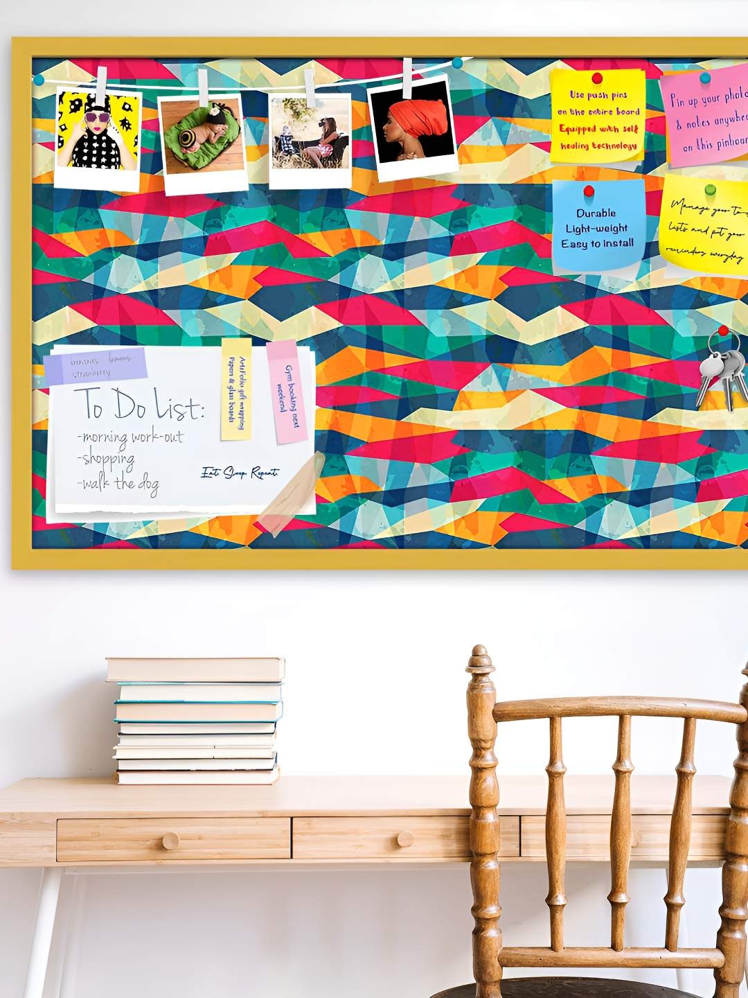 

ArtzFolio Wooden Notice Pin Board, Multi