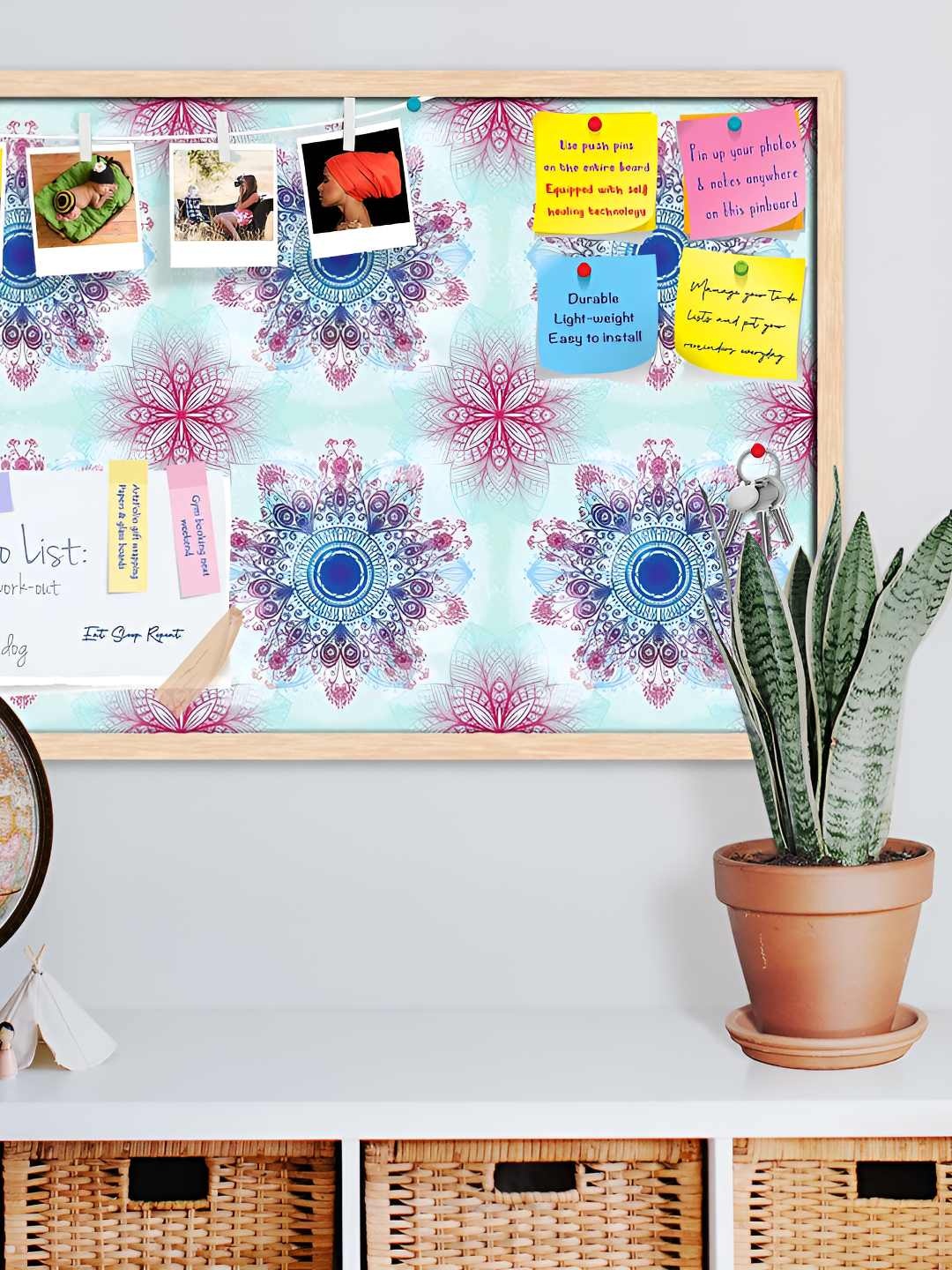 

ArtzFolio Wooden Notice Pin Board, Multi