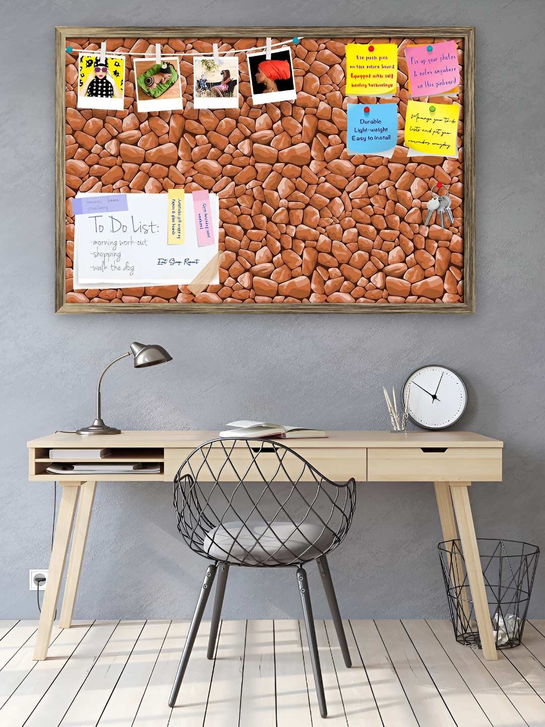 

ArtzFolio Wooden Notice Pin Board, Multi