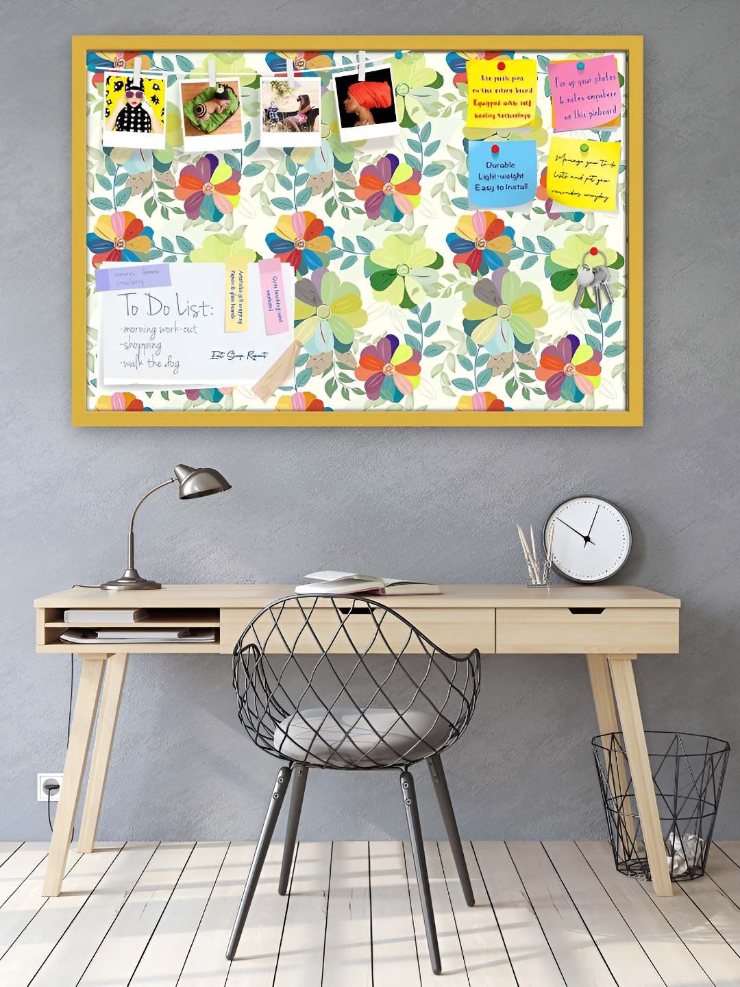 

ArtzFolio Wooden Notice Pin Board, Multi