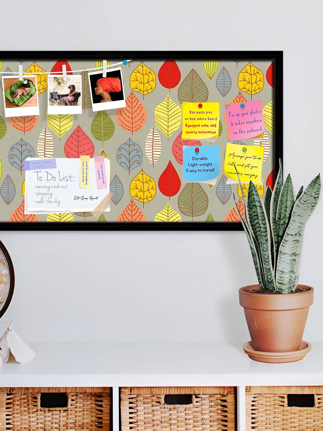 

ArtzFolio Wooden Notice Pin Board, Multi