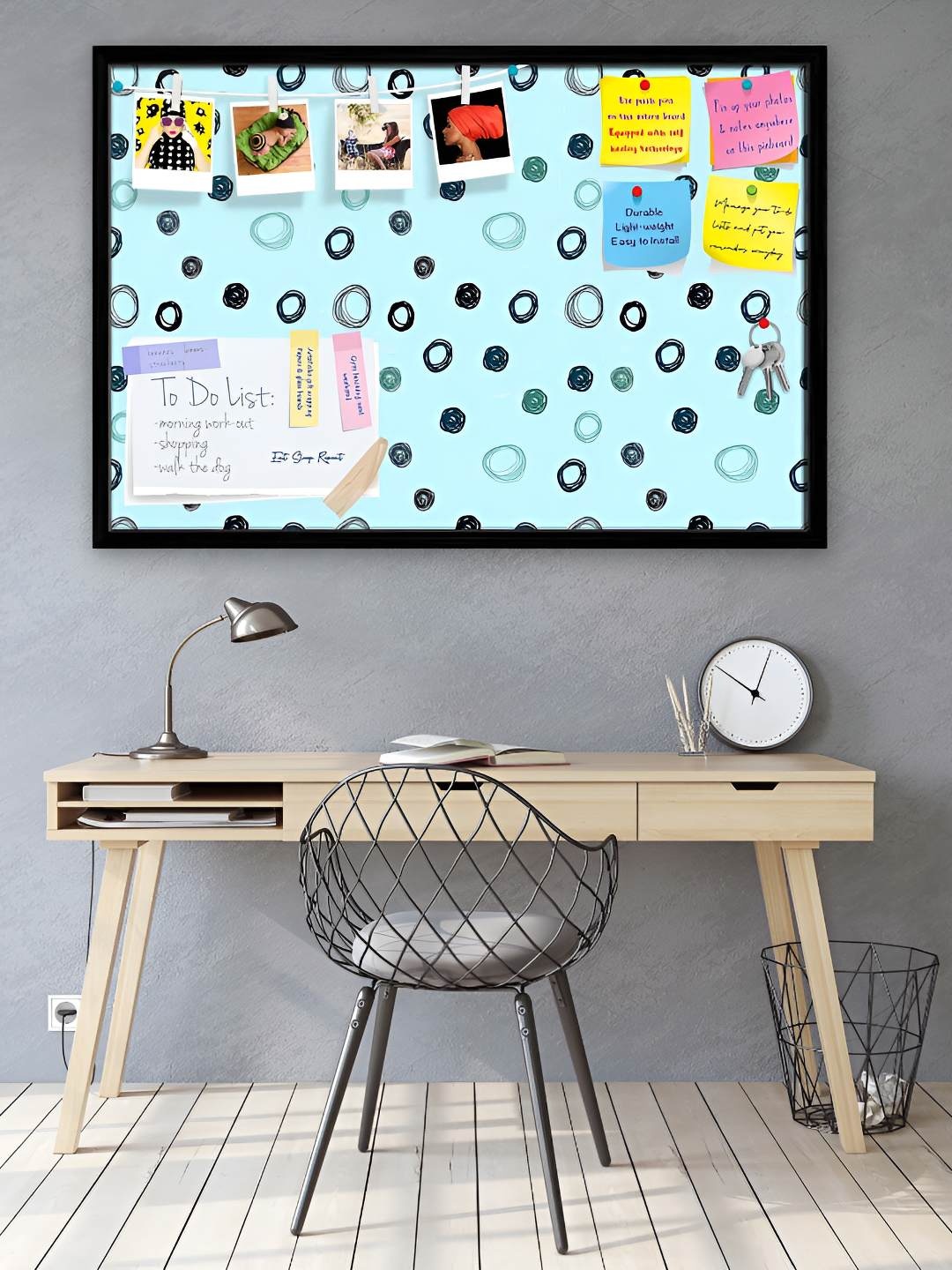 

ArtzFolio Wooden Notice Pin Board, Multi