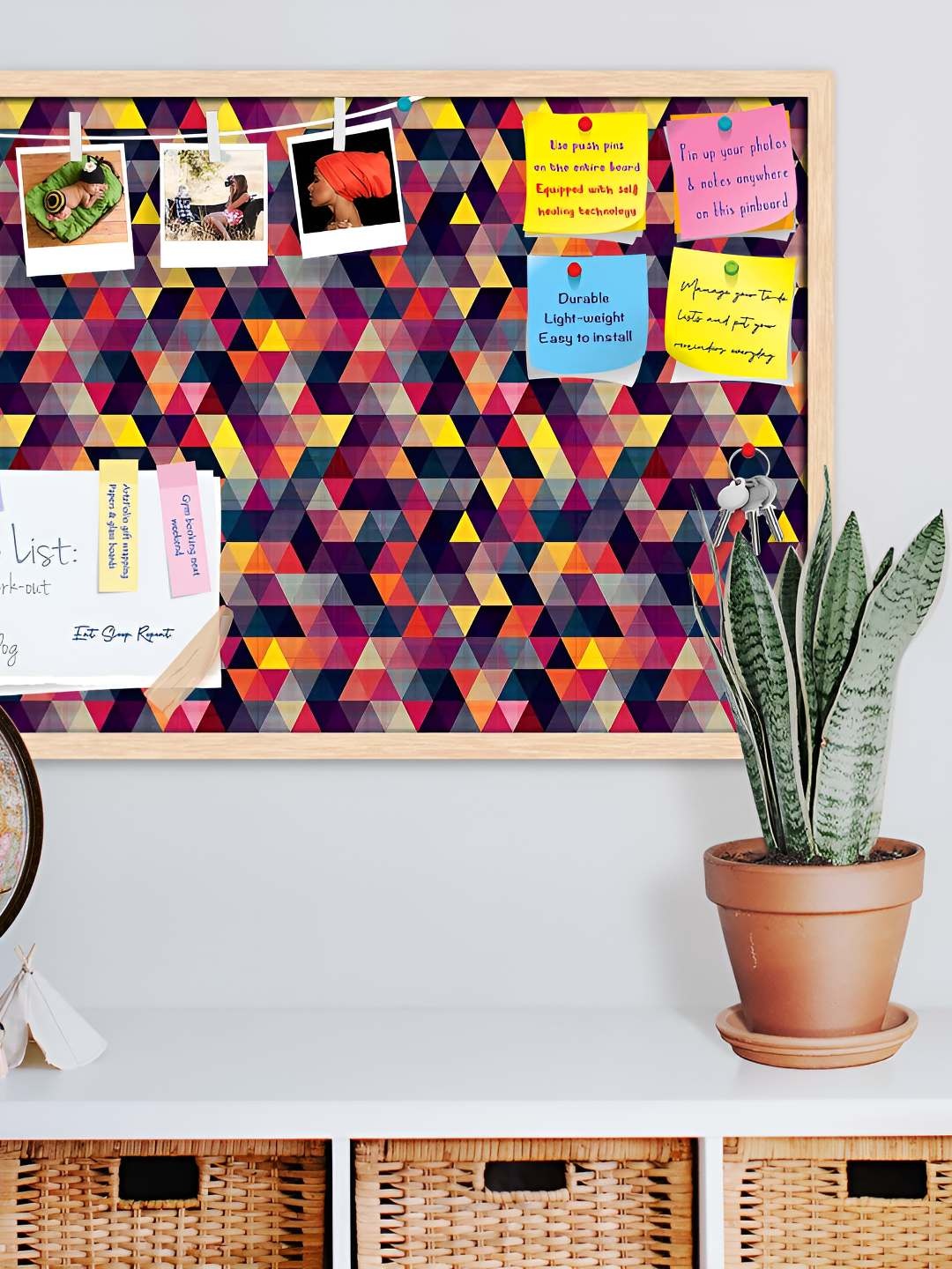 

ArtzFolio Wooden Notice Pin Board, Multi