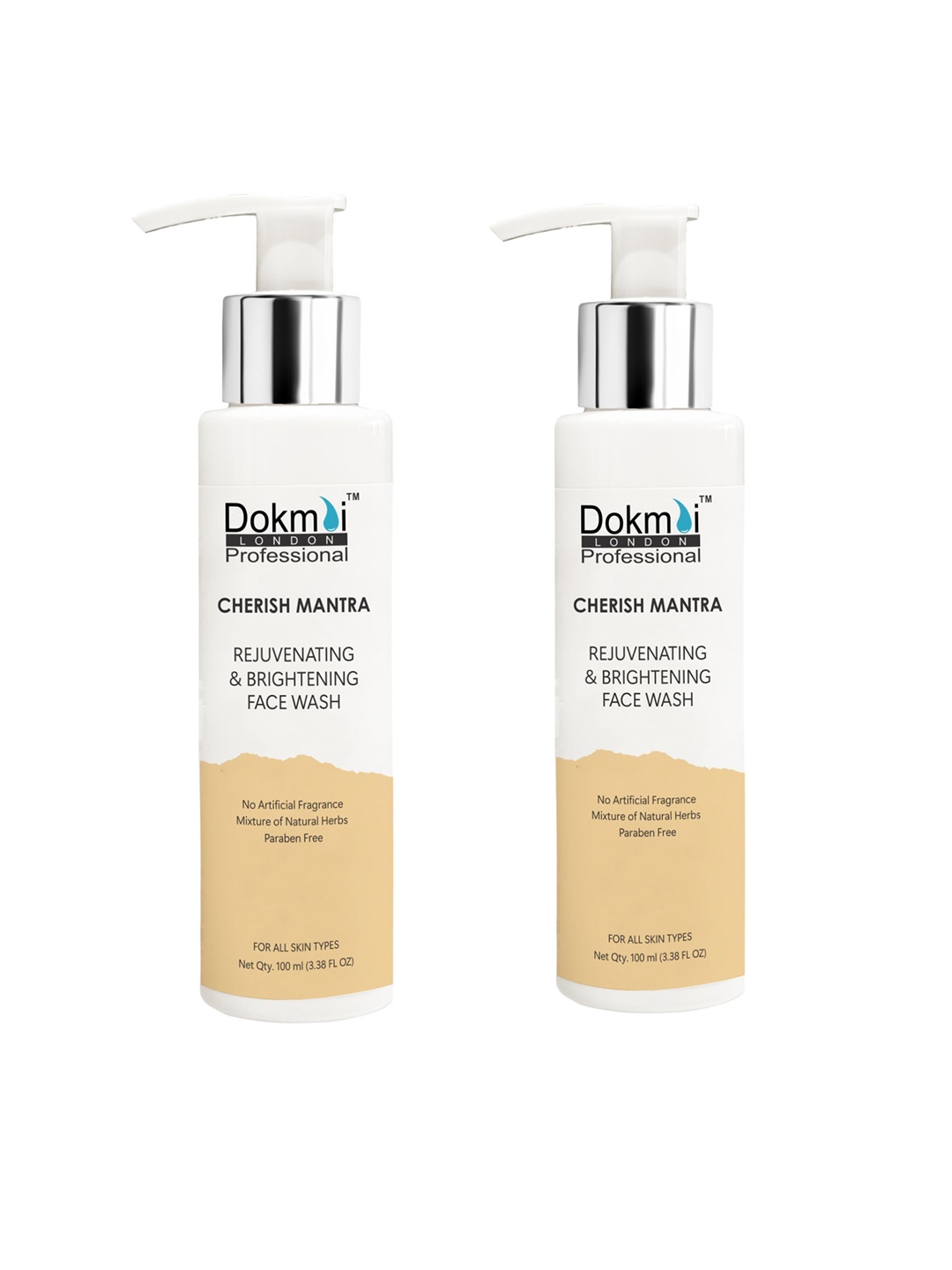 

Dokmai London Set of 2 Professional Cherish Mantra Face Wash - 100 ml Each, Transparent