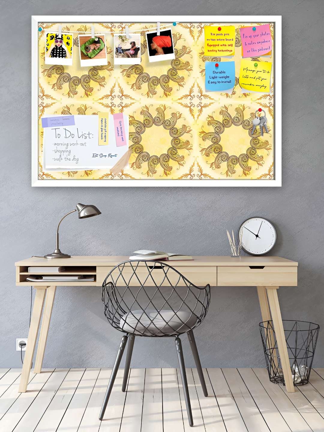 

ArtzFolio Wooden Notice Pin Board, Multi